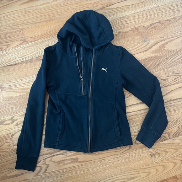 Puma Vintage asymmetrical zip up hoodie - Picture 3 of 3